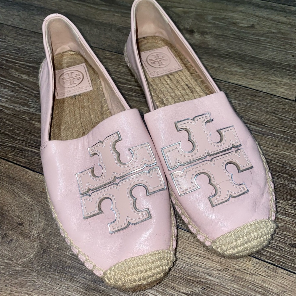 Leather espadrille